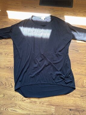 LuLaRoe Black Crew Neck Shirt